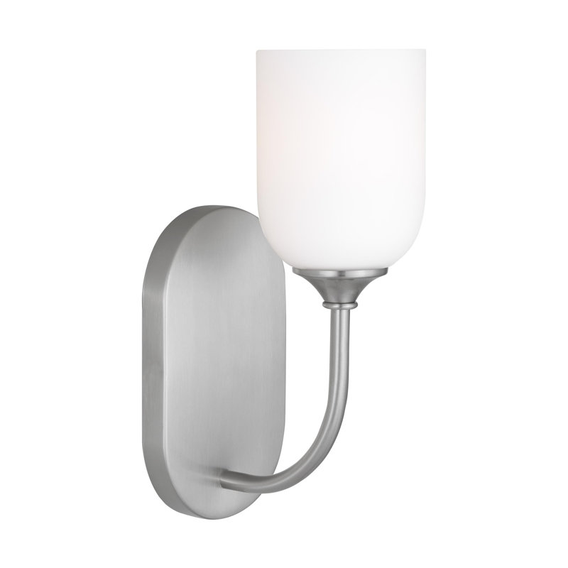 Emile Small Vanity from Generation Lighting , Brushed Steel, No