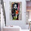 Portrait de femme grunge sur toile, ensemble de 3 pièces-1951568966