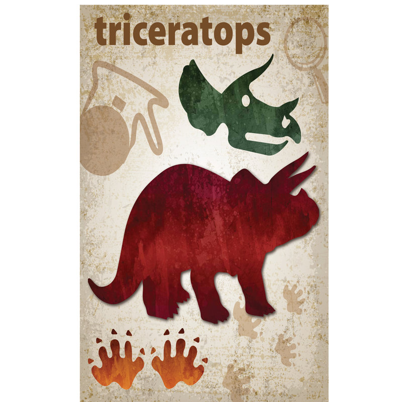 Adhésif décoratif dinosaures-04 ', H 36 po x l 24 po x P 1 po, Papier