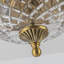 2-Light Glass Semi Flush Mount
