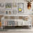 Modern Solid Wood Daybed, Multifunctional, Twin Size, White