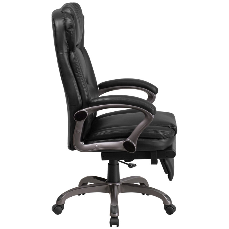 Executive High-Back Black LeatherSoft Swivel Office Chair