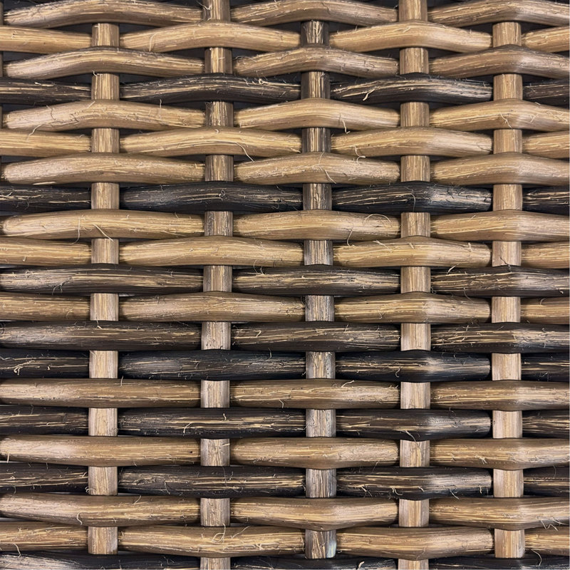 Chaise longue Hampton Wood + Wicker, Naturel