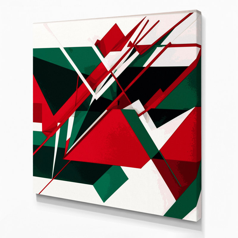 «Geometric Abstraction 39», art mural sur toile grise, H 8 po x l 8 po