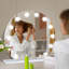 Makeup Mirror with 3 Color Lights, Vanity mirror with 12 dimmable LED Bulb, Large Light Round Mirror-117671740