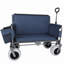 Chariot pliant 3-en-1 avec siège de banc - Protection brevetée, capacité de 500 lb, pneus de plage de 9 po x 4 po pour le camping et la plage-126743708