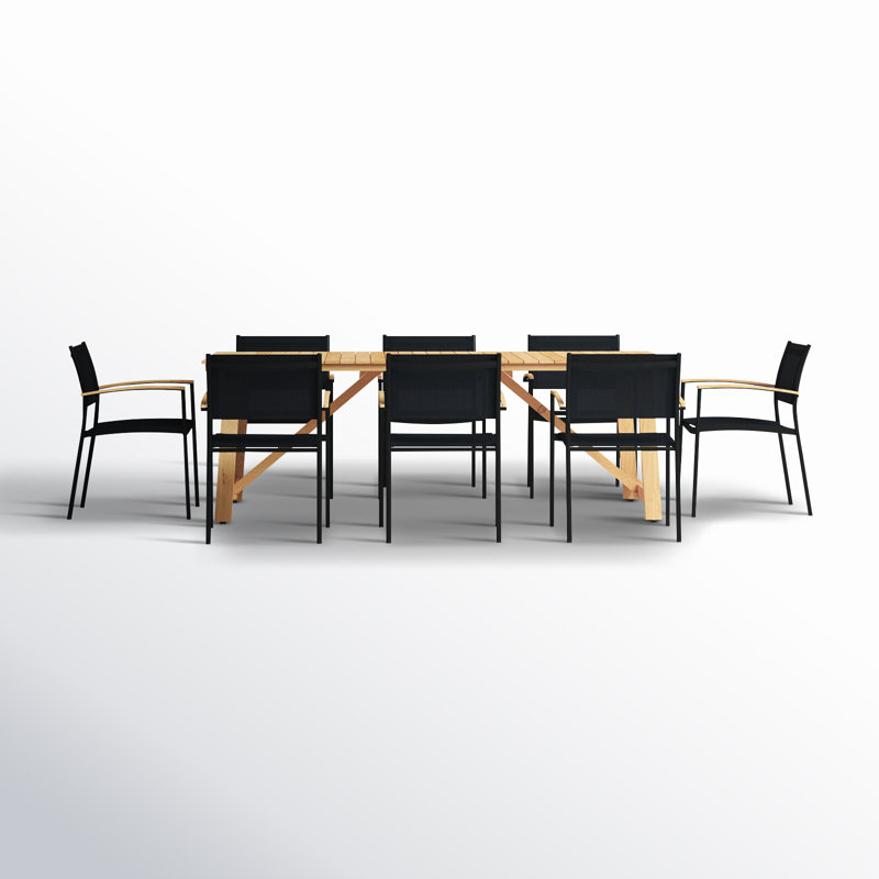 Tempo 8 - Person Patio Dining Set with Rectangular Table