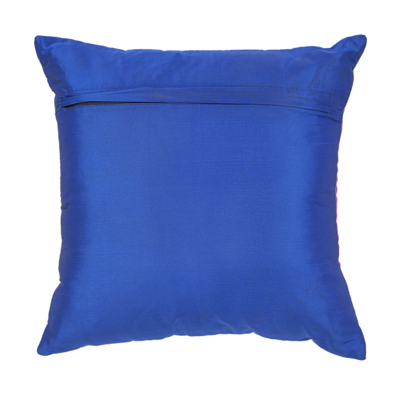 Coussin intérieur / extérieur, Housse de coussin seulement - sans coussin, Rose / mauve / bleu abstrait