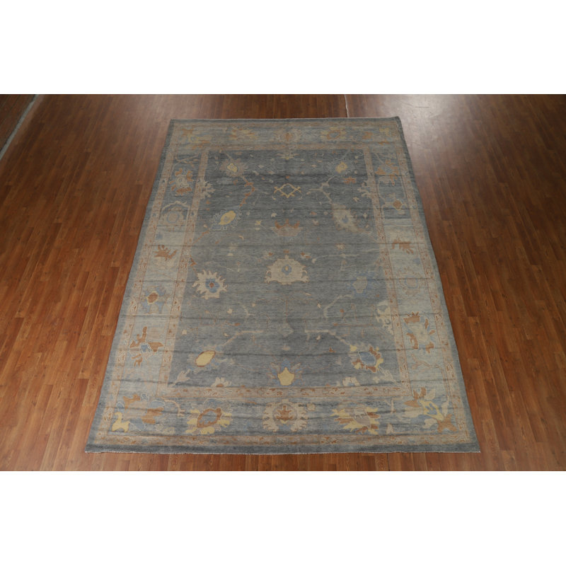 Vegetable Dye Oushak Turkish Area Rug 8x12