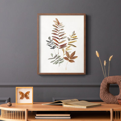 Autumn Leaves I, reproduction encadrée - bois massif