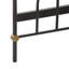 Lit moderne avec tête de lit et pied de lit en métal Elle Decor Astrid-37990476