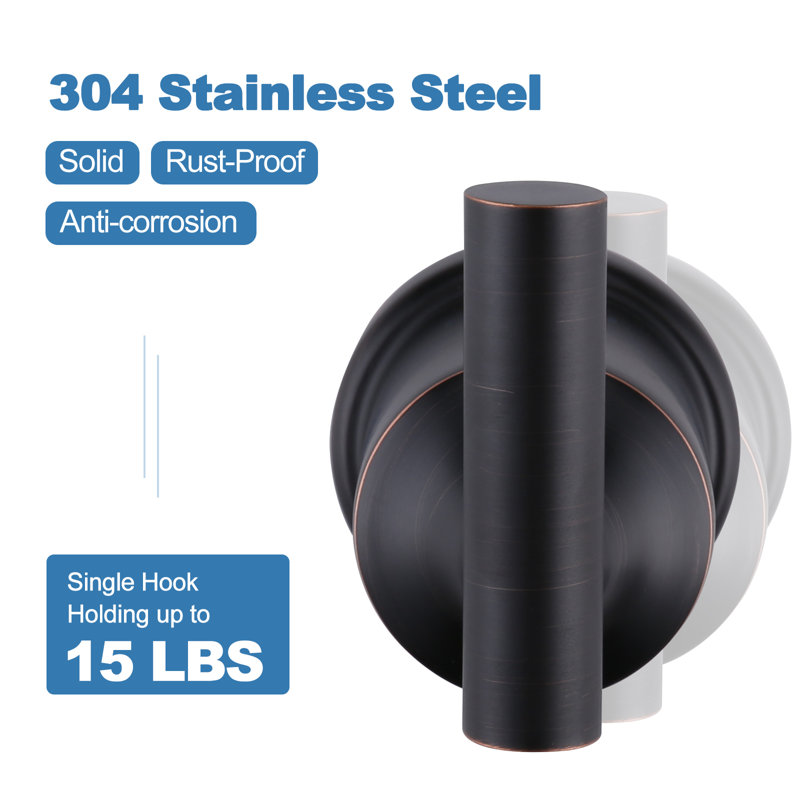 Oil Rubbed Bronze 3-Piece Metal Bathroom Hardware Set