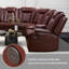 Canapé modulaire inclinable électrique en cuir Shamla-861439182
