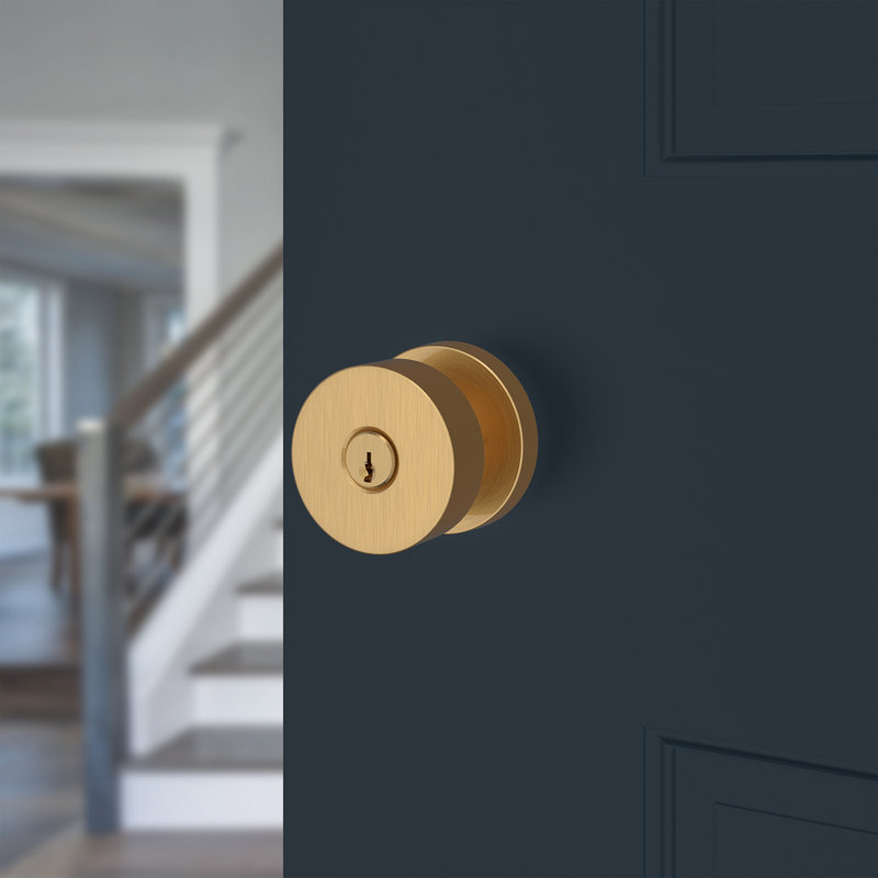 Entry Lifetime (PVD) Satin Brass Square