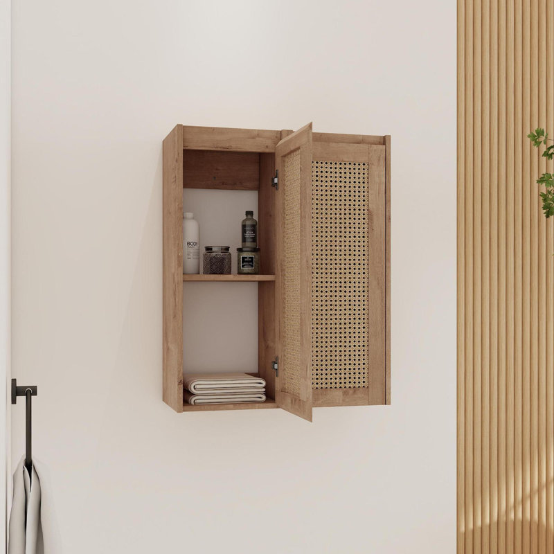 24" Bathroom Side Cabinet,Soft Close Doors,Float Mounting Design,(KD-Packing)