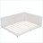Queen Size Linen Upholstered Platform Bed Frame with USB Ports, No Box Spring Needed, Beige for Bedroom