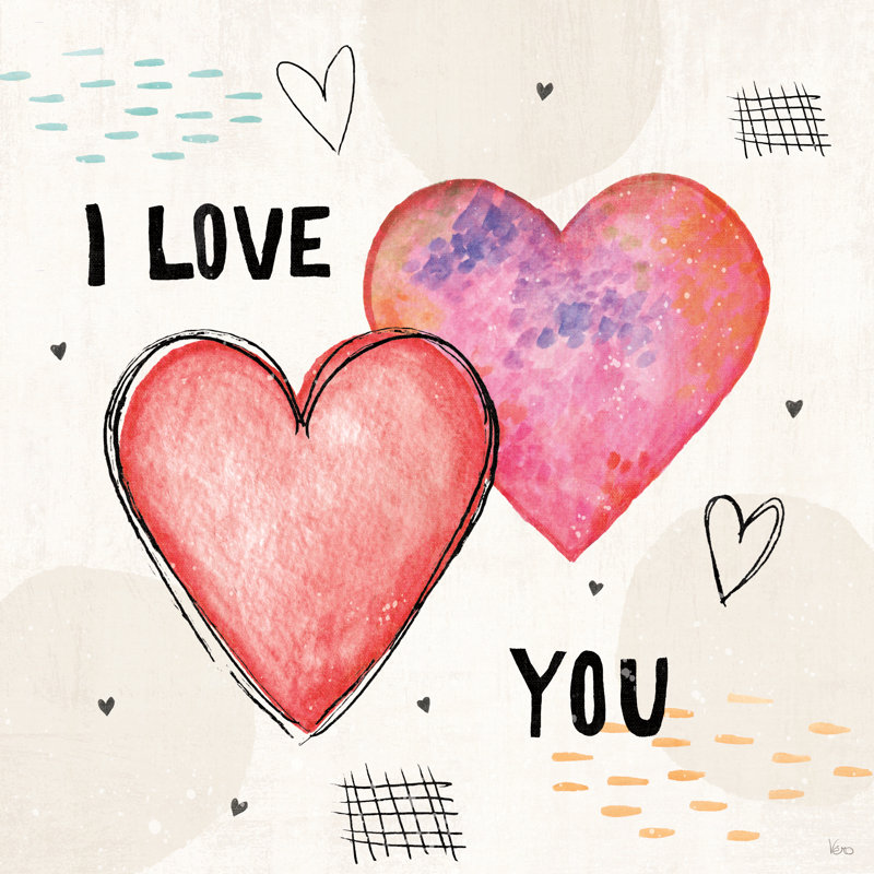 «Love Connection II» sur toile par Véronique Charron, H 36 po x l 36 po