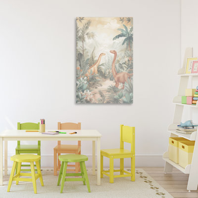 Toile discrète de dinosaures dans la jungle, design par Ray Powers