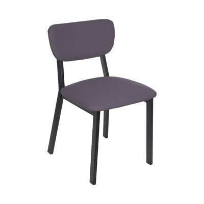 Chaise d'appoint Hamilton, assise et dossier en vinyle Tandoori de qualité 3 - structure en acier 