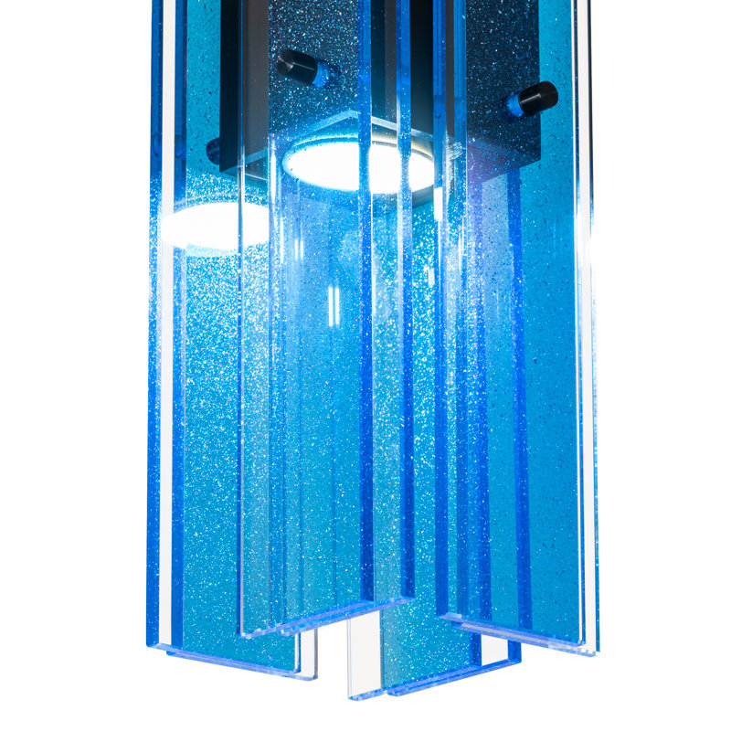 Shutter Meyda 1 - Light Pendant, Black, Blue