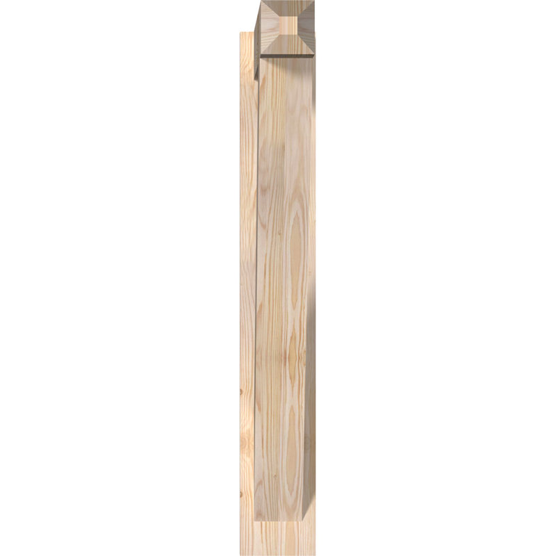 Artisan traditionnel en bois rustique, P 26 po x H 38 po, Sapin Douglas de 5 1/2 po (lisse)