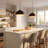 Modern Glossy Black Dome Chandelier