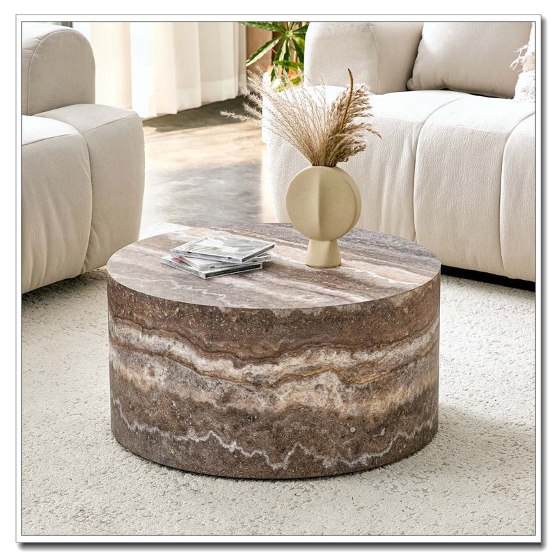 Table basse ronde, Gris