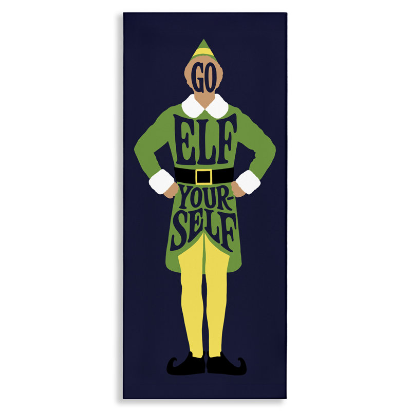 Art mural sur toile Sassy Go Elf Yourself par Jedco Brands, Inc., H 24 po x l 10 po