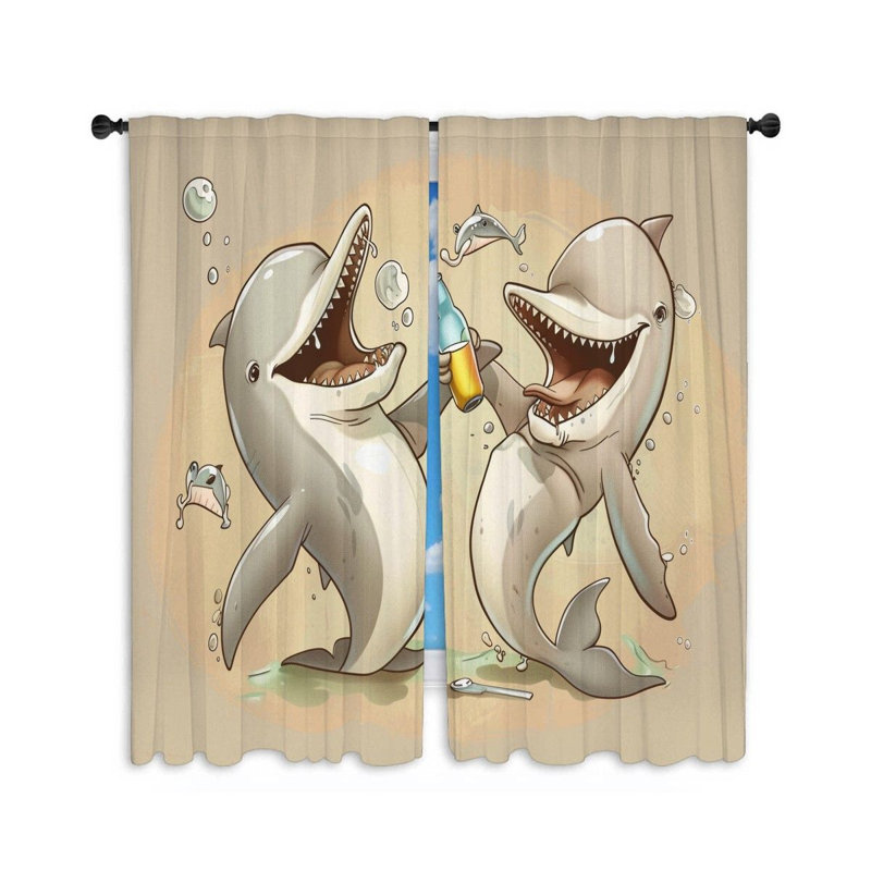Nandom Room Darkening Curtain Pair, 20" W x 54" L