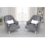 Ensemble de 2 chaises en velours bleu barcelos-1214770514