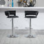 Andraya Swivel Upholstered Adjustable Height Counter Stool with Metal Frame-962366003
