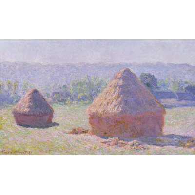 Adhésif mural Monet The Haystacks (1891)