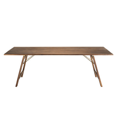 Jakayla Rectangular Acacia Folding Outdoor Dining Table , 220cm cm W 90cm cm D
