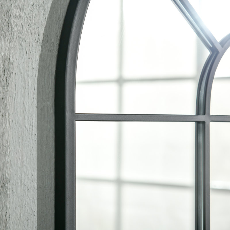 Csair Metal Arch Mirror with Hooks