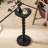 Solid Wood Heart-Shaped End Table,Pedestal Drink Table, Tall Plant Stand-118690955-118690954