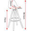 Athens 75cm Bar Stool-2071900110