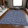 Premium Machine Washable Prisco Navy Rug