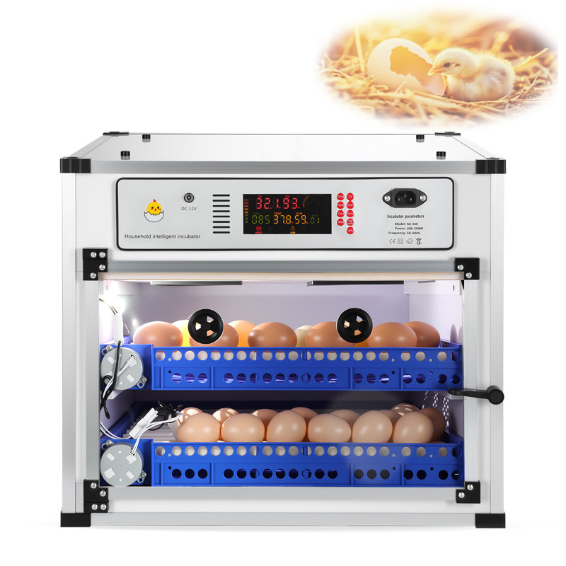 Incubateur à œufs automatique 136 pi avec retourneur automatique, contrôle numérique de l'humidité de la température et remplissage d'eau, œufs d'incubation pour œufs de poule
