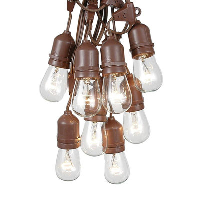 Guirlande d'extérieur standard de 25,5 ampoules Blandburg de 37,5 pi