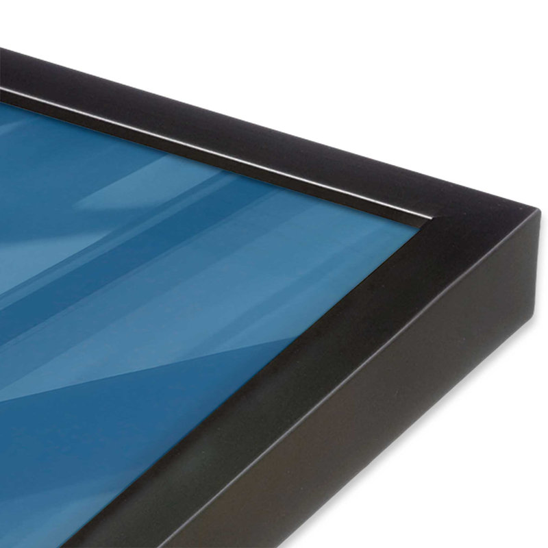 Casse-noisette classique en bleu I, Cadre simple en zinc patiné, H 15,25 po x l 12,25 po x P 1,25 po
