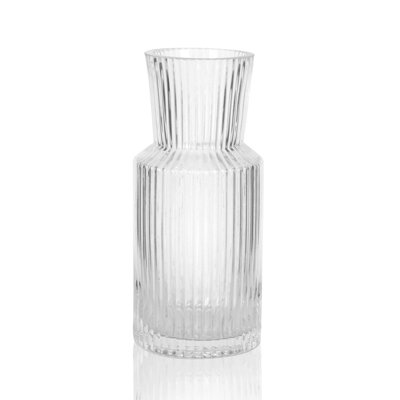 Vase à col étroit et nervuré