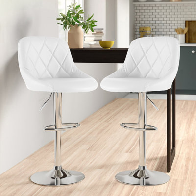Idlewood Swivel Upholstered Adjustable Height Bar Stool