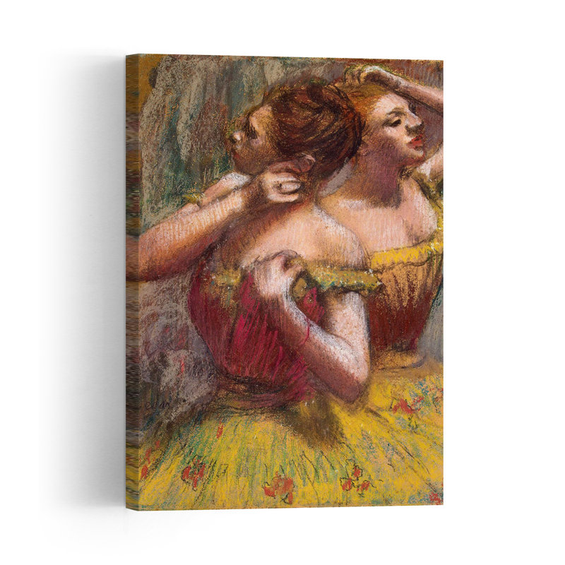 Deux danseuses - Impression d'art abstrait contemporain, H 48 po x l 32 po