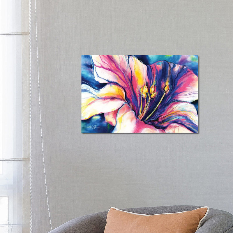 Big Flower by Kathy Morton Stanion - Wrapped Canvas Gallery-Wrapped Canvas Giclée, 66.04 cm H x 45.72 cm W x 3.175 cm D