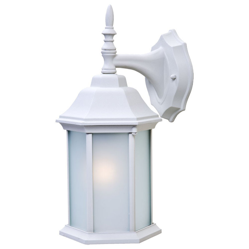 Frosted Glass Swing Arm Wall Light, White