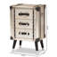 49.89cm W Metal Bedside Table