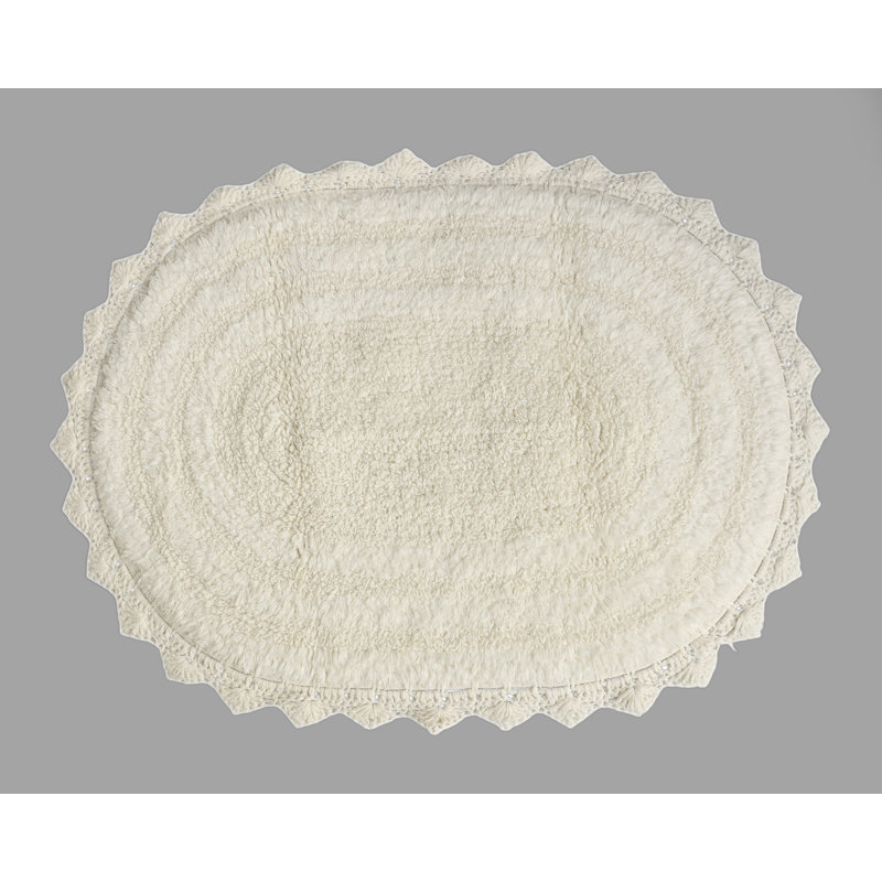 100% Cotton Bath Rug, Ivory