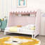 House Bed with Trundle, Tent, LED Lights and Shelf-130911732