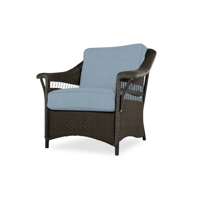 Nantucket Outdoor Lounge Chair, Sandberg Navy, Mink