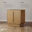 Armoire décorative arquée avec finition en placage de bois brun clair, paquet de 3-1340122841-1331820156-1331820152